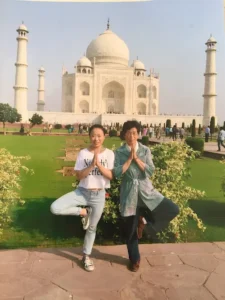 インドのタージマハールに母と行った時